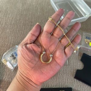 18k Saudi gold necklace 18inch